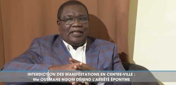 Interdiction des marches au centre ville : Me Ousmane Ngom S’explique