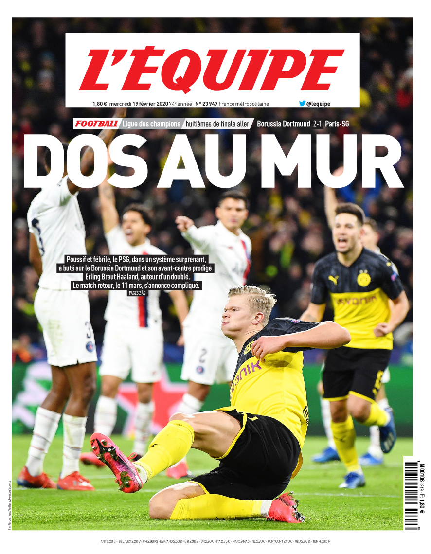 Ligue des Champions : la presse française sans pitié pour le PSG, l’Europe s’enflamme pour Håland… –