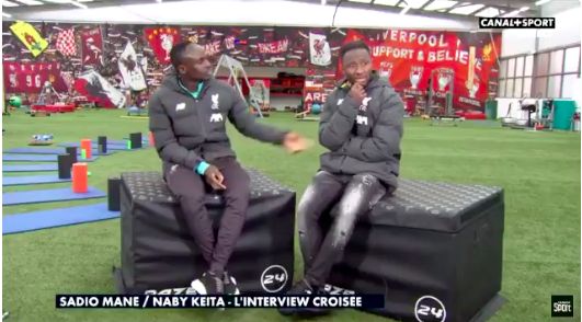 (Vidéo) Naby Keita et Sadio Mane se chamaillent à propos du meilleur joueur africain – Sadio dit que Naby doit attendre 8 ans