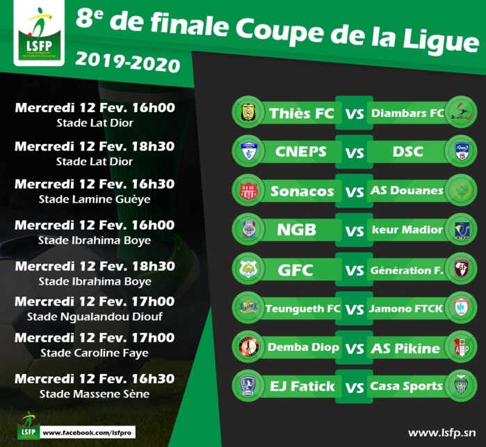 8e de finale de la Coupe de la Ligue : Cascade de belles affiches au menu, ce mercredi