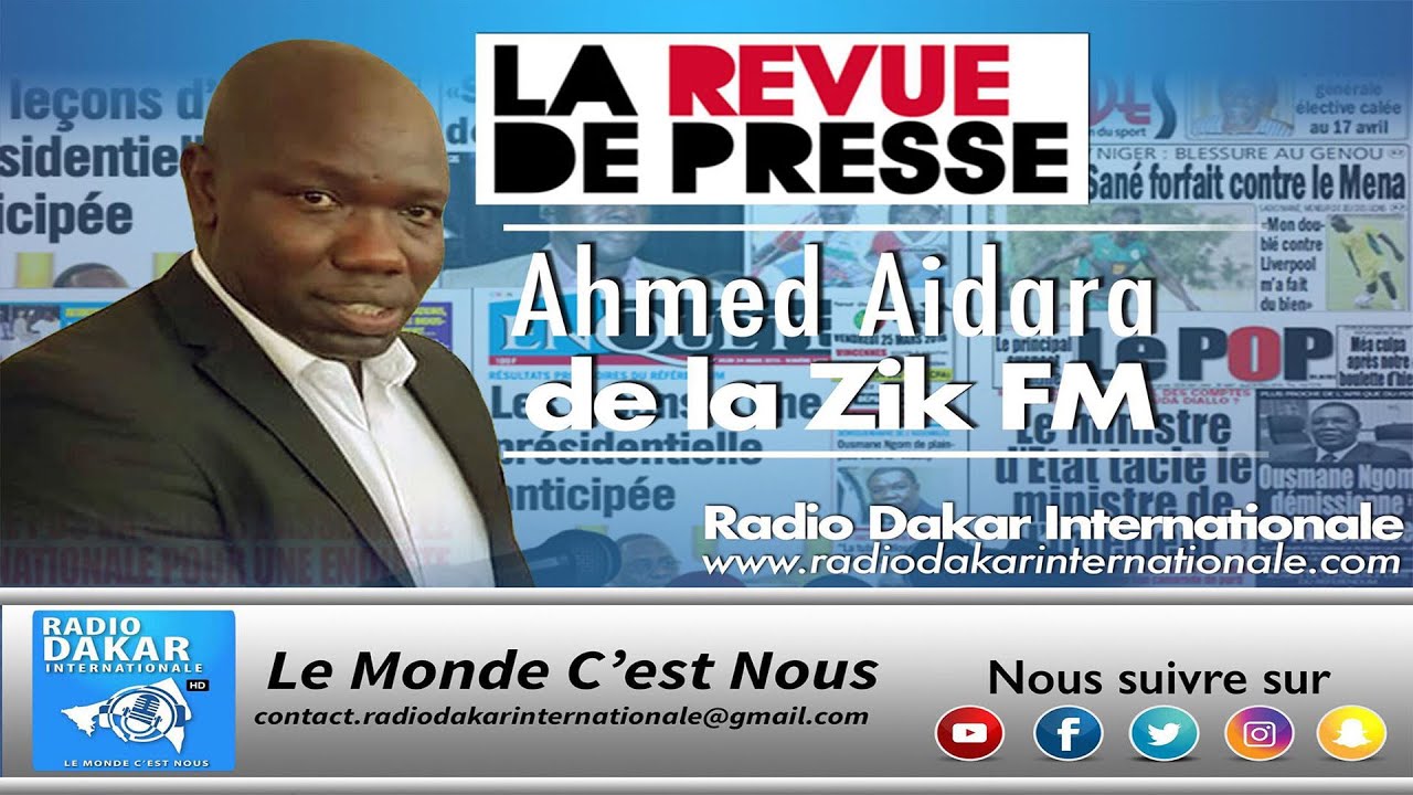 Revue de Presse (Wolof) Zik Fm du Vendredi 28 Février 2020 Par Ahmed Aidara