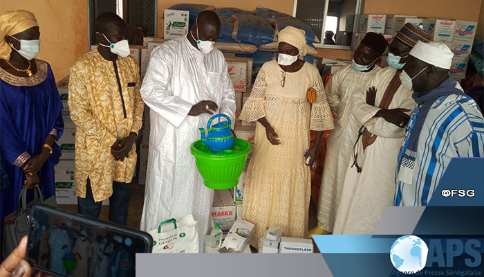 Covid-19 : un lot de denrées et de matériels hygiéniques au district sanitaire de Saly-Portudal