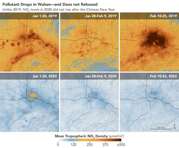 Coronavirus : Une chute spectaculaire de la pollution en Chine