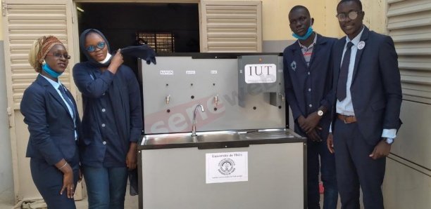 Covid-19: Des étudiants sénégalais fabriquent un lavabo mobile à guidage vocal