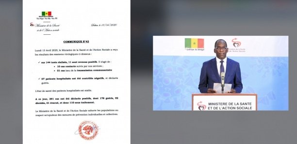 Coronavirus au Sénégal : 11 nouveaux cas positifs