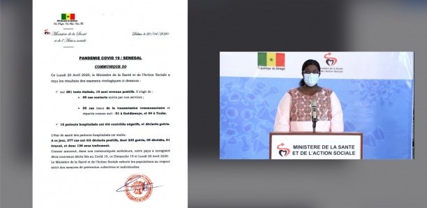 Covid-19 au Sénégal : 2 décès et 10 nouveaux cas positifs dont 5 issus de la transmission communautaire