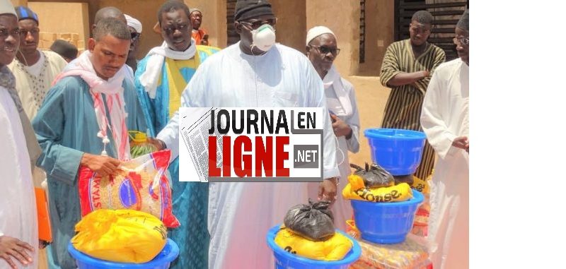 (20Photos) Covid19 – Serigne Bass Khadim Awa Bâ contribue avec des denrées alimentaires à 45 daaras