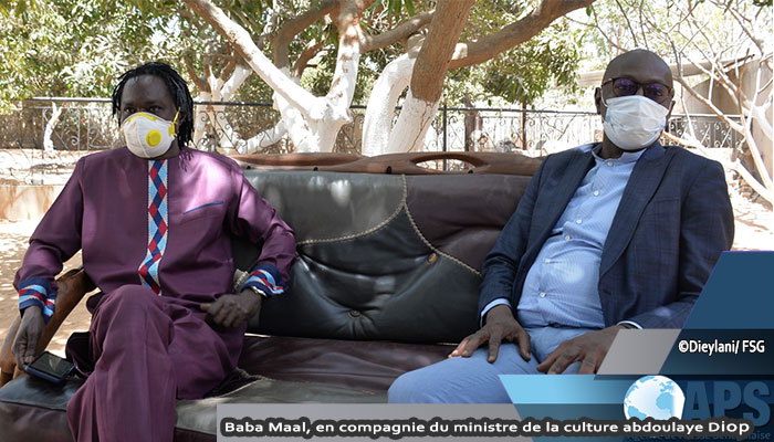 Le ministre de la Culture rend visite à Omar Pène, Baaba Maal et Xuman