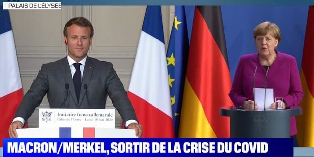 En direct : Emmanuel Macron et Angela Merkel annoncent leur plan pour relancer l’économie de l’UE