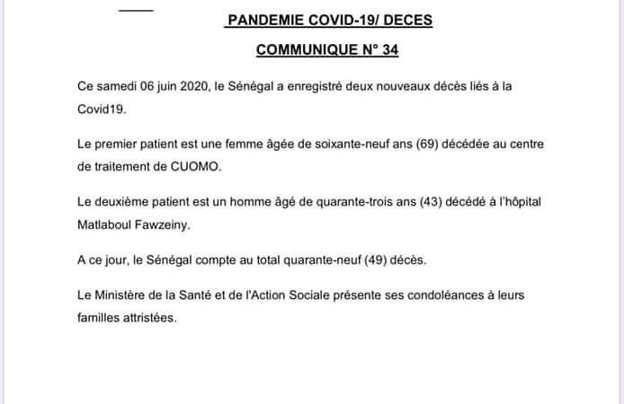 Pandémie de la COVID-19 : deux nouveaux décès enregistrés ce samedi rallongent la liste macabre