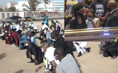 Corniche de Dakar: cérémonie d’hommage à George Floyd