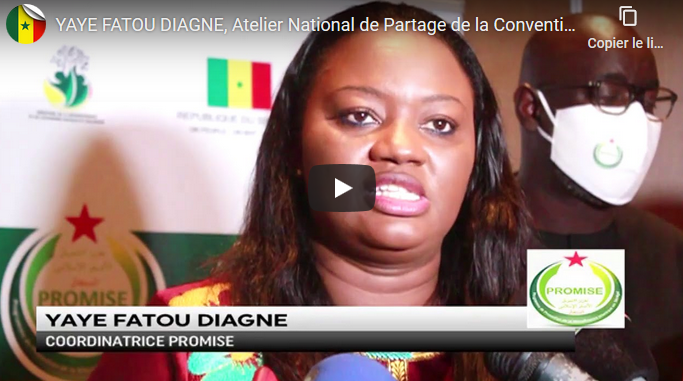 YAYE FATOU DIAGNE, Atelier National de Partage de la Convention de Prestation de Services PROMISE