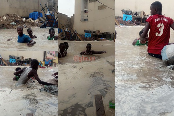 Cambérene Tally Ndiaga Mbaye sous les eaux