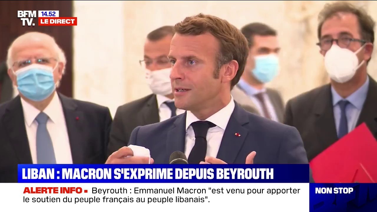 À Beyrouth, Emmanuel Macron appelle les dirigeants libanais à des réformes