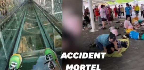 Un toboggan en verre devient trop glissant avec la pluie et fait un mort