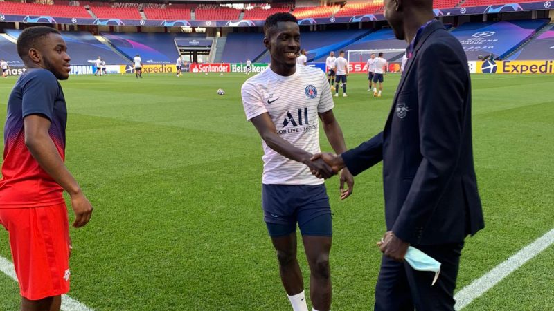 (Photos) Ligue des Champions: Quand Babacar Ndiaye, le Manager de Leipzig, rencontre Gana Guèye