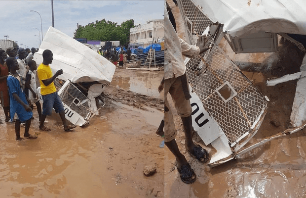 Touba : Le film de l’accident d’une voiture de la police qui a coûté la vie à un detenu