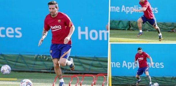 Barcelone : En images le retour à l’entraînement de Messi