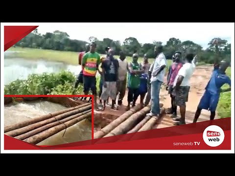 Le pont de Boutoupa endommagé: Plusieurs villages coupés du reste de Ziguinchor