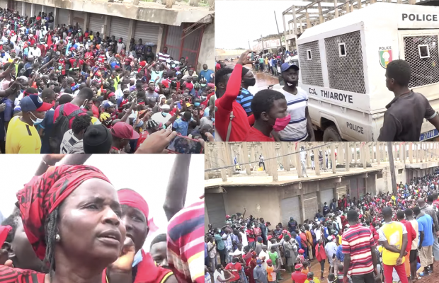 Une marée humaine au marché de Thiaroye