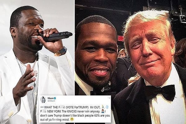 « Je me fiche qu’il n’aime pas les Noirs » : 50 Cent annonce qu’il votera pour Donald Trump