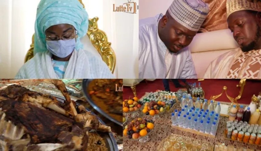 Vidéo – Le berné Royal de Sokhna Baly Mountakha Mbacké à Aziz Ndiaye…