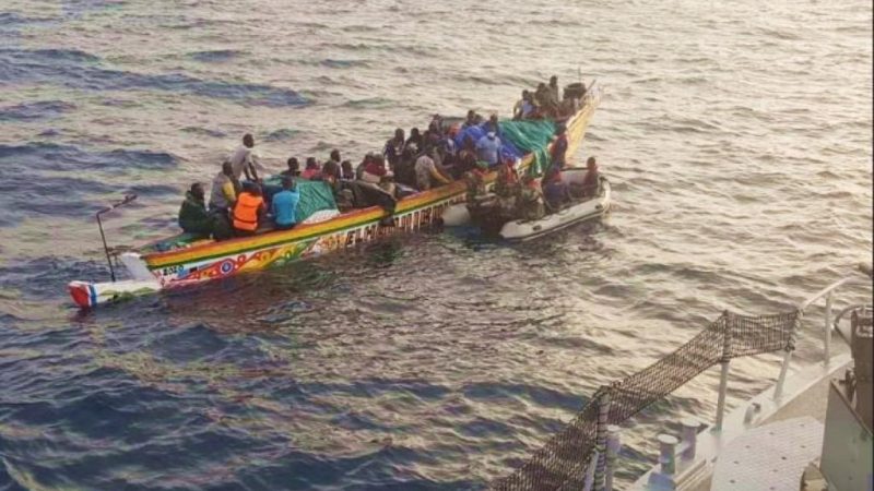 Émigration clandestine : 129 personnes interceptées au large de Dakar