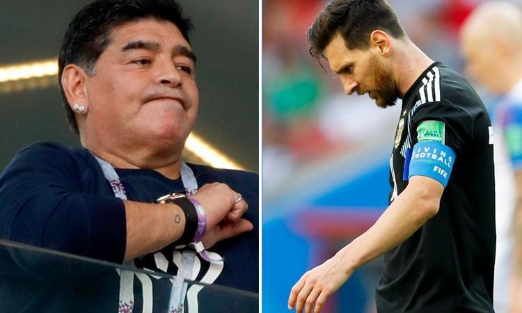 Lionel Messi pleure la légende Diego Maradona