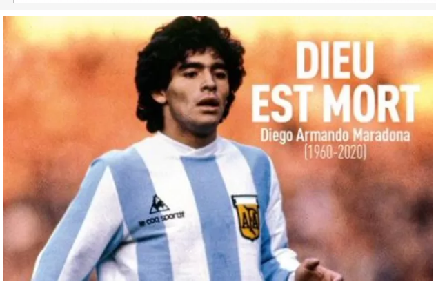 « Dieu est mort”: la presse internationale salue la mémoire de Maradona