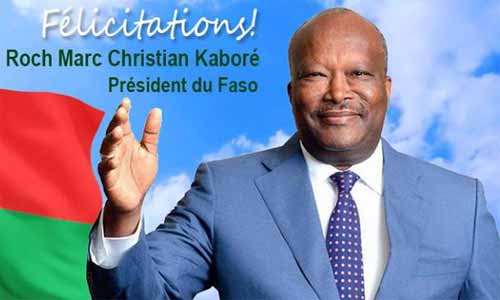 Burkina Faso : Roch Marc Christian Kaboré réélu pour un second mandat dés le premier tour avec 57,87 %