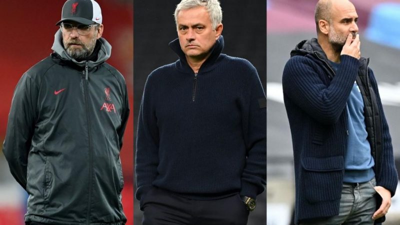 José Mourinho s’en prend à Jürgen Klopp et Pep Guardiola