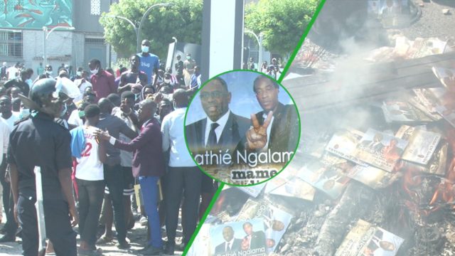 (Vidéo) Urgent – UCAD : Les étudiants « brûlent » Mame Goor Jazaka !