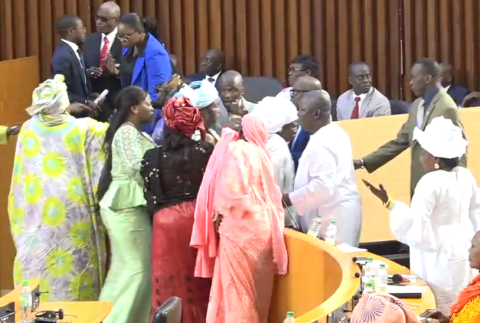 Encore une scène honteuse à l’Assemblée nationale : Deux députées de s’offrent en spectacle dans l’hémicycle