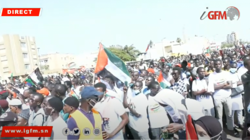 Dakar : rassemblement en soutien au peuple palestinien (Direct)