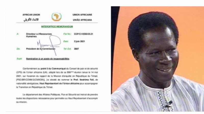 Tchad : Ibrahima Fall nommé Haut Représentant de l’UA pour accompagner la transition