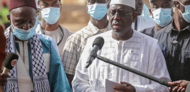 Macky Sall a visité le projet de construction du centre Cheikh Moussa Camara de Ganguel Souley