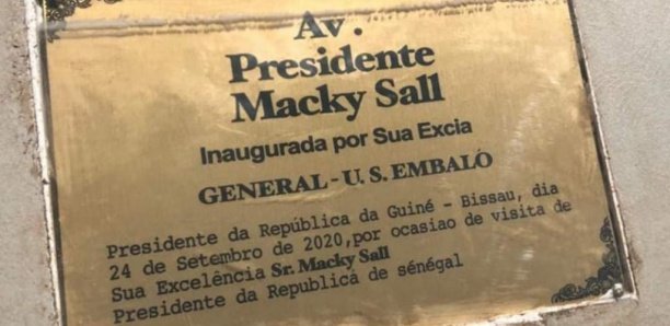 Guinée Bissau: Une avenue porte le nom de Macky Sall