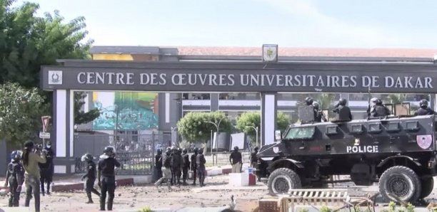 Ça Chauffe à L’UCAD : Affrontement entre forces de l’ordre et Étudiants