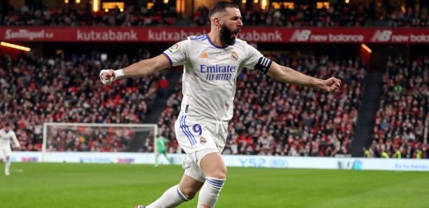 Liga : auteur d’un doublé, Karim Benzema porte le Real Madrid à Bilbao