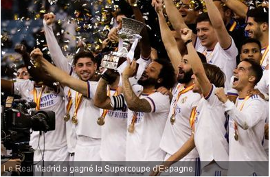 la Supercoupe d’Espagne pour le Real,