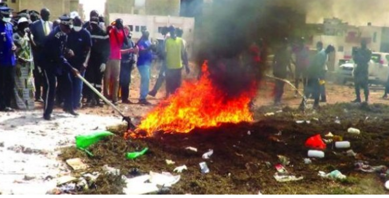 Journée Internationale de la Douane : 5 tonnes de drogues réduites en cendre