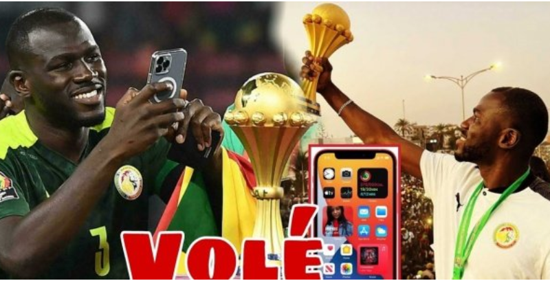 Le téléphone de Kalidou Koulibaly capitaine des lions du Sénégal volé devant le Palais …