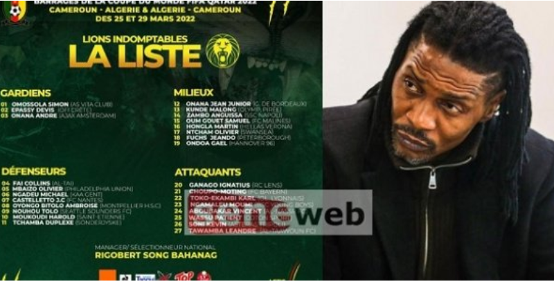 Barrages Mondial-2022 : Rigobert Song zappe plusieurs joueurs qui ont participé à la dernière Can