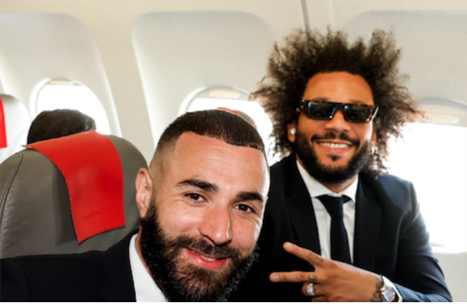 Ligue des Champions : les joueurs du Real dans l’avion pour Manchester (IMAGES)