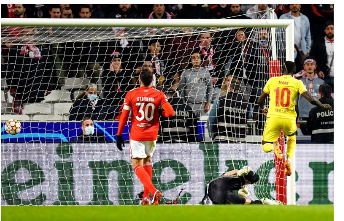 Benfica-Liverpool : Sadio Mané buteur à Lisbonne