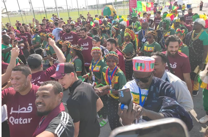 CM 2022 : les belles images de l’avant-match Qatar vs Sénégal à l’entrée du stade