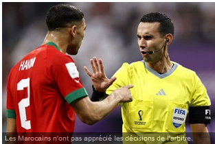 Coupe du monde : furieux de l’arbitrage contre la France, le Maroc dépose une réclamation à la FIFA ! (officiel) –