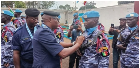 Maintien de la paix en RDC: 140 Officiers de la police sénégalaise récompensés