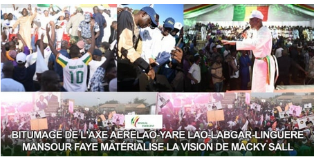 Bitumage de l’axe AereLao-Yare Lao-Labgar-Linguere : Mansour Faye matérialise la vision de Macky Sall