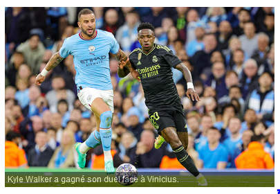 Manchester City : Vinicius dans sa poche, Walker a marqué les esprits